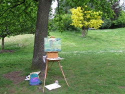 My easel at Queen Elizabeth Park